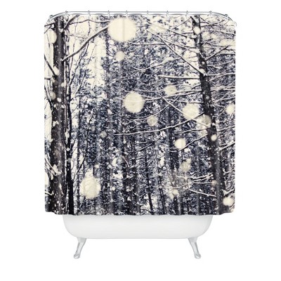 Into the Woods Shower Curtain Gray - Deny Designs