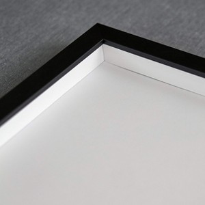 PosterPalooza | Square Shadow Box 3/4" Depth Black Picture Frame - UV Acrylic, Backing, Hanging Hardware - 1 of 4