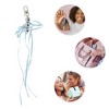 Unique Bargains Beads Ribbon Bow Handbag Charms Keychains 1 Pc - 3 of 4