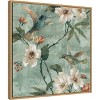 Amanti Art Birds of a Feather Floral II by Renee Campbell Canvas Wall Art Print Framed 22 x 22-in. - 3 of 4