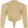 I.N.C International Concepts Womens Faux Leather Bodysuit Jumpsuit, Beige, X-Small - 2 of 2