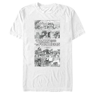 Men's Transformers Comic Panels and Logo T-Shirt - 1 of 4