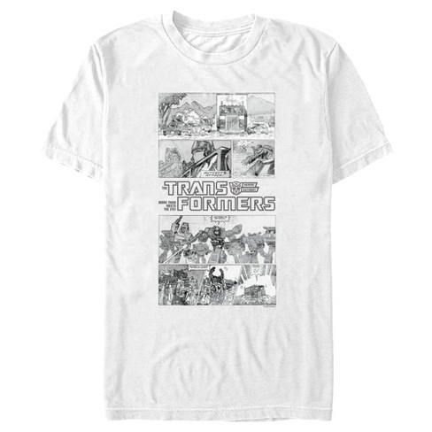 Men's Transformers Comic Panels and Logo T-Shirt - image 1 of 4