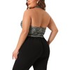 Agnes Orinda Women's Plus Size Retro V-Neck Halter Button Down Fashion Tweed Suit Vests - 4 of 4
