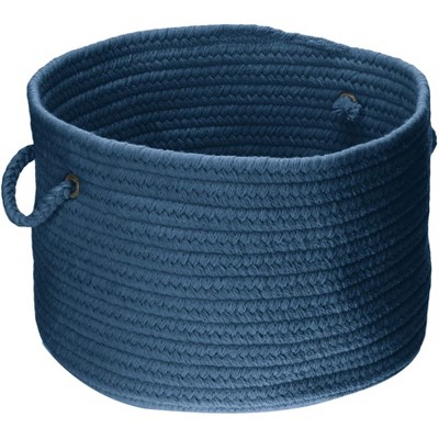 Colonial Mills WL01 14 by 14 by 10-Inch Bristol Storage Basket, Federal Blue