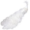 Northlight Glittered Peacock Clip-on Christmas Ornament - 14" - White - 3 of 4
