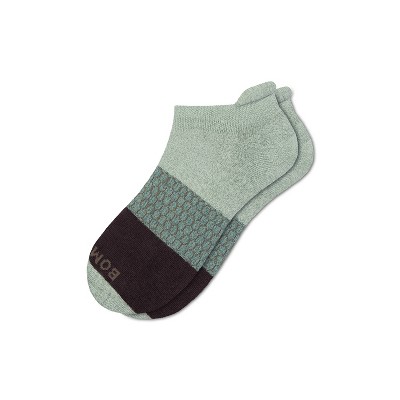Bombas Women's Tri-Block Marl Ankle Socks – 4 Pairs, Size M (8-10.5), 4 Colors