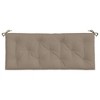vidaXL Garden Bench Cushion Taupe 47.2"x19.7"x2.8" Oxford Fabric - 4 of 4