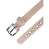 Allegra K Women's Belt PU Leather Skinny Plus Size Punk Rock Style Grommet Waist Belts - 2 of 4