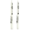The Lakeside Collection Halloween Taper Candles or Candleholders - White/Black Spider Web - 3 of 4
