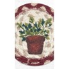 Earth Rugs Decorative Parsley Printed Coaster – Farmhouse Kitchen 5"x5" Table Accent - 3 of 3