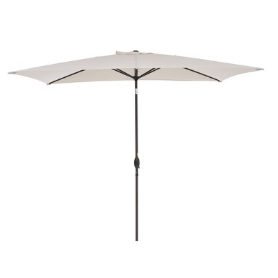 10' x 6.5' Patio Umbrella with Tilt Adjustment and Crank Lift - Wellfor