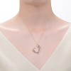 Guili 14K Gold Plated Necklace with Multi-Colored Cubic Zirconia Heart, adding vibrant charm and color to your jewelry collection. - 3 of 3