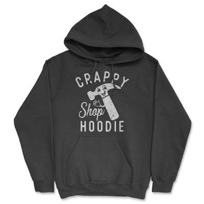 Crappy Shop Hoodie Adult Hoodie Funny Mechanic Graphic Hooded Sweatshirt - Crazy Dog Hoodie