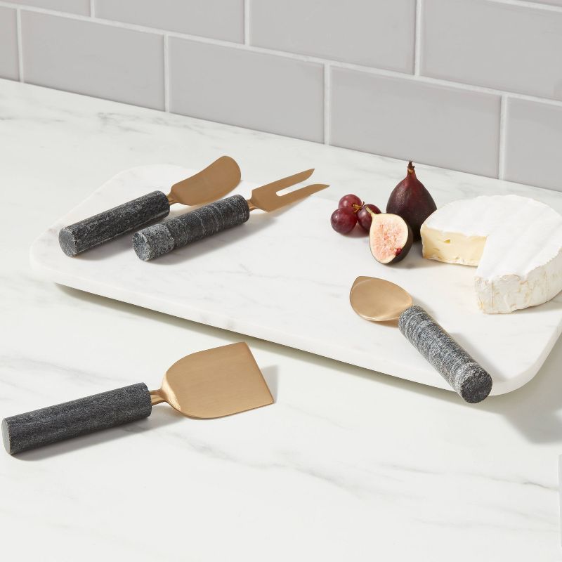 4pk Marble Cheese Knives - Threshold&#8482;, 3 of 5