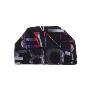 Unique Bargains Elasticity Word Pattern Swim Cap 5.91"x8.27" 1 Pc - 1 of 4