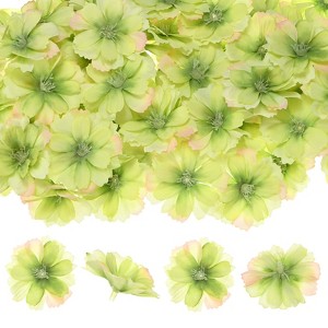 Unique Bargains Silk Fake Plum Blossom Artificial Flower Heads - 1 of 4