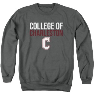 College of Charleston Official Stacked Adult Crewneck Sweatshirt - 1 of 4