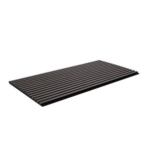 VEVOR Wood Slat Acoustic Panels, 23.6 x 47.2 inch, MDF Accent Wooden Wall Panels for Modern Interior Wall Decor, Faux Wood Wall Board Panels, Black - 1 of 4