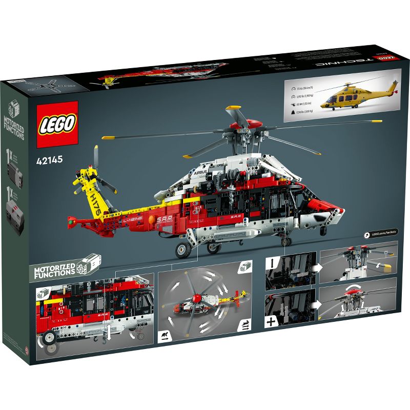 LEGO Technic Airbus H175 Rescue Helicopter Toy Model 42145, 5 of 8