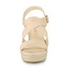 Allegra K Women's Espadrille Ankle Strap Crisscross Strap Wedges Sandals - 3 of 4