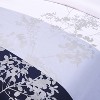 Casual Floral Embroidered Cotton Duvet Cover and Pillow Sham Set - Blue Nile Mills - 3 of 4