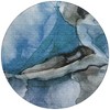 Blue And Gray Abstract Washable Indoor Outdoor Area Rug - 4 of 4