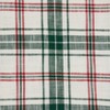 Saro Lifestyle Plaid Runner, White/Green, 14" x 72" - 3 of 4