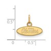 Black Bow Jewelry 14k Yellow Gold Plated Sterling Silver Mississippi Rebels NCAA Extra Small Pendant - 2 of 3