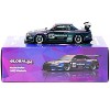 Nissan Skyline (R32) Widebody RHD #32 "Jonsibal Design Works" Midnight Purple Metallic 1/64 Diecast Model Car by Tarmac Works - 3 of 3