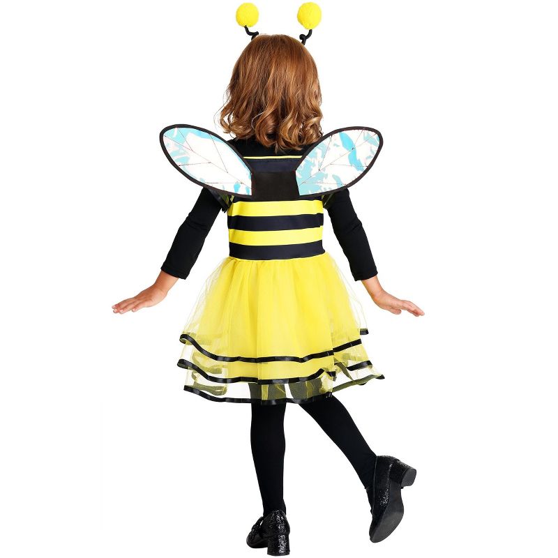 HalloweenCostumes.com Little Bitty Bumble Bee Girl's Costume, 4 of 5