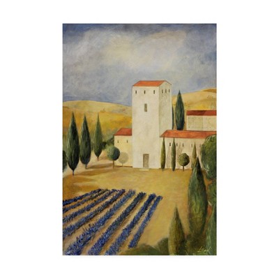 30" x 47" Tuscan Farm 1 by Pablo Esteban - Trademark Fine Art