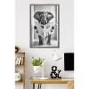 Trends International Reinders: Toilet Humor - Elephant Toilet Framed Wall Poster Prints Barnwood Framed Version 22.375" x 34" - 2 of 4