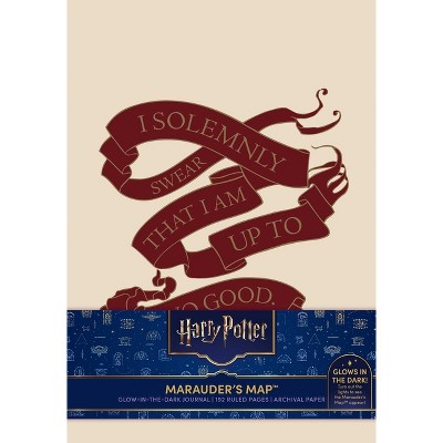 Harry Potter: Marauder's Map Glow in the Dark Journal - by  Insight Editions (Hardcover)