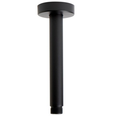 ALFI Black Matte 6 Inches Round Ceiling Shower Arm