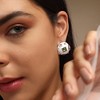 Women's The Cora Stud Earrings - Chalk White - 4 of 4