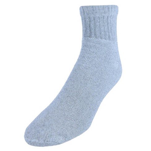 Everlast Men's Full Cushioned Quarter Socks (6 Pack), Grey : Target