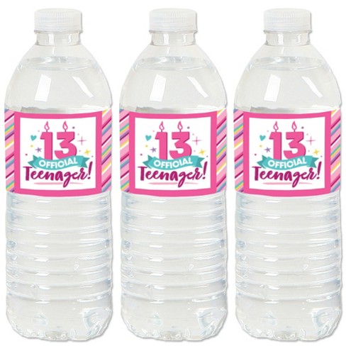 Art Party Water Bottle Labels for a Girl