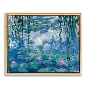 Stupell Industries Nympheas Classical Painting Floating Frame Canvas Art - 1 of 4