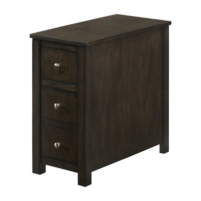 Byndrel 3 Drawers Side Table Dark Walnut - HOMES: Inside + Out