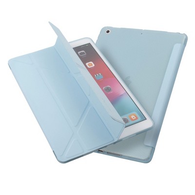 Insten Tablet Case Compatible with iPad 10.2" 8th & 9th Generation, Multifold St&, Magnetic Cover Auto Sleep/Wake, Pencil Charging, Blue