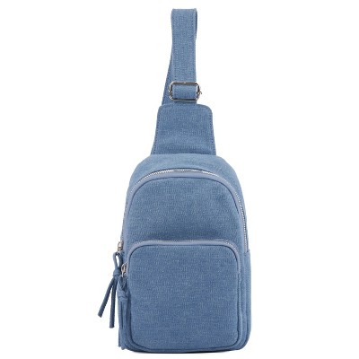 Olivia Miller Women's Denim Sling Bag - Blue - BLUE/ DENIM