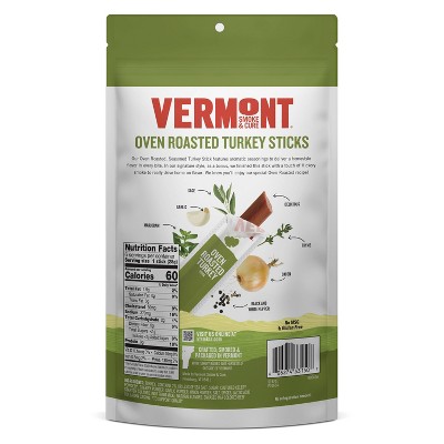 Vermont Smoke & Cure Oven Roasted Turkey Meat Sticks Full Size Multipack - 6oz