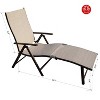 Kozyard Aluminum Foldable Reclining Lounge Chair with Cushion, No Assembly Needed - 3 of 4