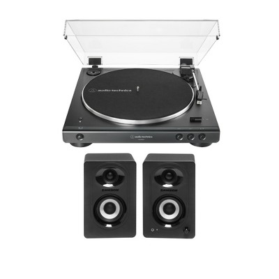 Audio-technica At-lp60xbt Bluetooth Stereo Turntable (black) With Speaker :  Target