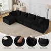 Cloud Modular Sectional Sofa,Modern Upholstered Couches, Comfort U/L Shaped Sofa,Deep Seat Corner Couch for Living Room - 3 of 4