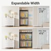 VIPEK X1 Expandable Clothes Rack Adjustable from 2' to 3'5" with Flexible Shelves and Hanger Rods Garment Racks Portable Closet Clothing Racks - 2 of 4