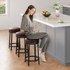 Whizmax 24'' Swivel Bar Stools with Footrest, Modern Counter Height Barstools with Pu Leather Upholstered and Metal Frame for Kitchen Island - 4 of 4