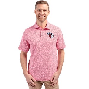 Cleveland Guardians Cutter & Buck Virtue Eco Pique Botanical Print Recycled Mens Polo - 1 of 1