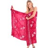 LA LEELA Women's Summer Beach Bikini Wraps Sarong Cover up Wrap Skirt Swimsuit Swimwear Cover Ups Bathing Suit for Women One Size Red, Fish - 3 of 4